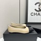 샤넬(CHANEL) 메탈 버클 레더 플랫슈즈 신발
