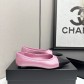 샤넬(CHANEL) 메탈 버클 레더 플랫슈즈 신발