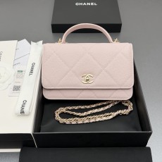 Chanel 샤넬 핸들 WOC 라지 다이아몬드 퀼팅 체인백 (AP4931)