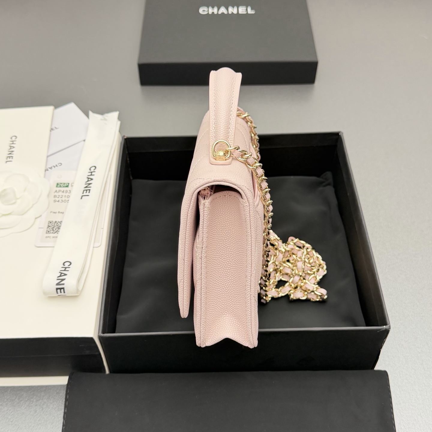 Chanel 샤넬 핸들 WOC 라지 다이아몬드 퀼팅 체인백 (AP4931)