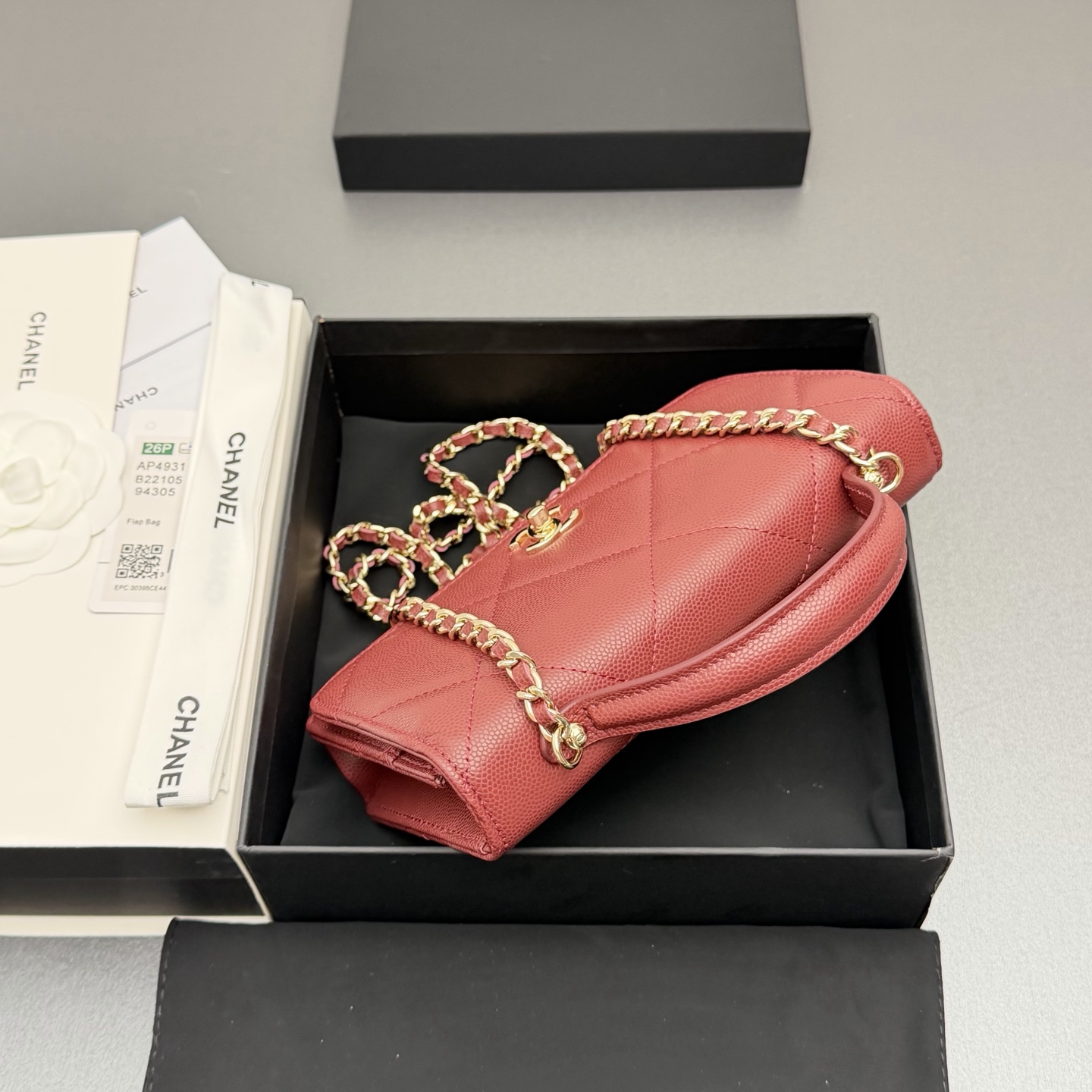 Chanel 샤넬 핸들 WOC 라지 다이아몬드 퀼팅 체인백 (AP4931)