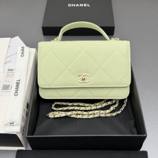 Chanel 샤넬 핸들 WOC 라지 다이아몬드 퀼팅 체인백 (AP4931)