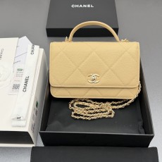 Chanel 샤넬 핸들 WOC 라지 다이아몬드 퀼팅 체인백 (AP4931)