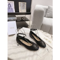 디올(DIOR) 진주 퀼팅 발레 플랫 슈즈 신발