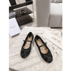 디올(DIOR) 진주 까나쥬 발레리나 플랫 신발