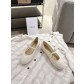 디올(DIOR) 진주 까나쥬 발레리나 플랫 신발