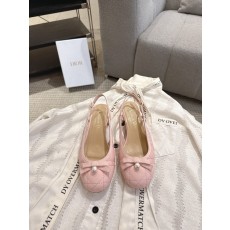 디올(DIOR) 진주 까나쥬 발레리나 슬링백 샌들 신발