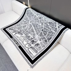 디올(DIOR) 파리 맵 실크 스퀘어 목도리 스카프