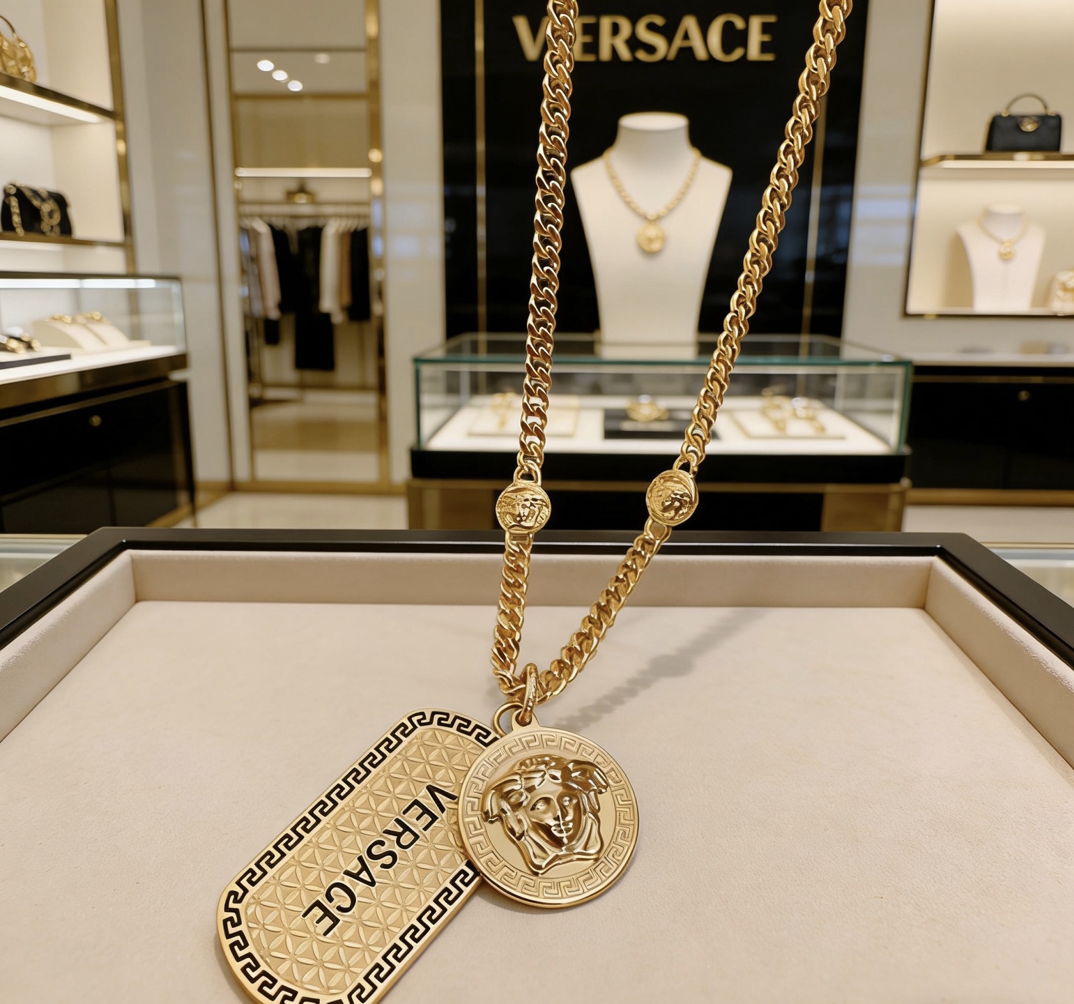베르사체(VERSACE) 메두사 골드 목걸이 악세사리
