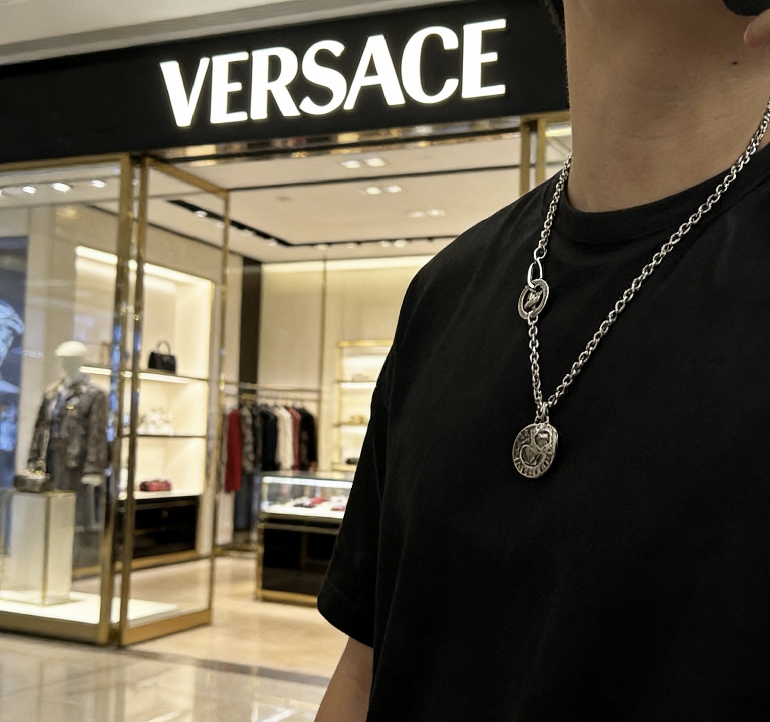 베르사체(VERSACE) 메두사 빈티지 실버 목걸이 악세사리