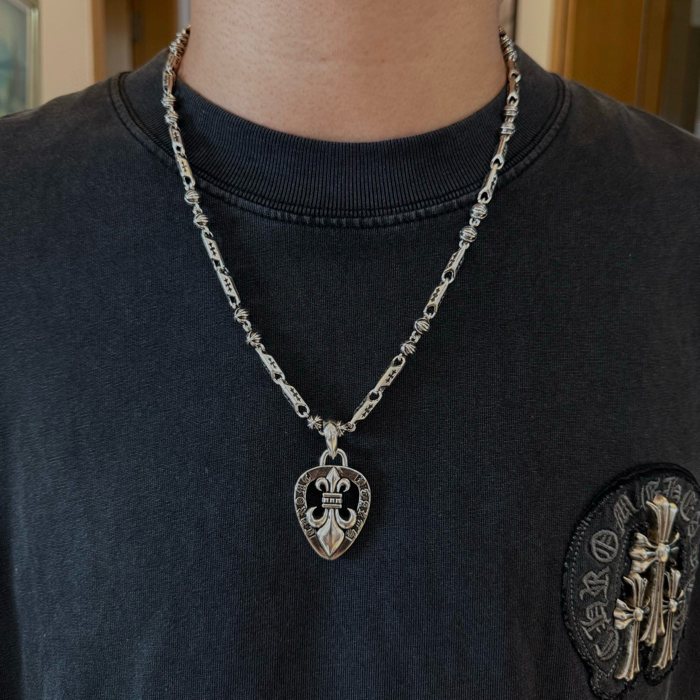 크롬하츠(Chrome Hearts) 스컬 펜던트 목걸이 악세사리