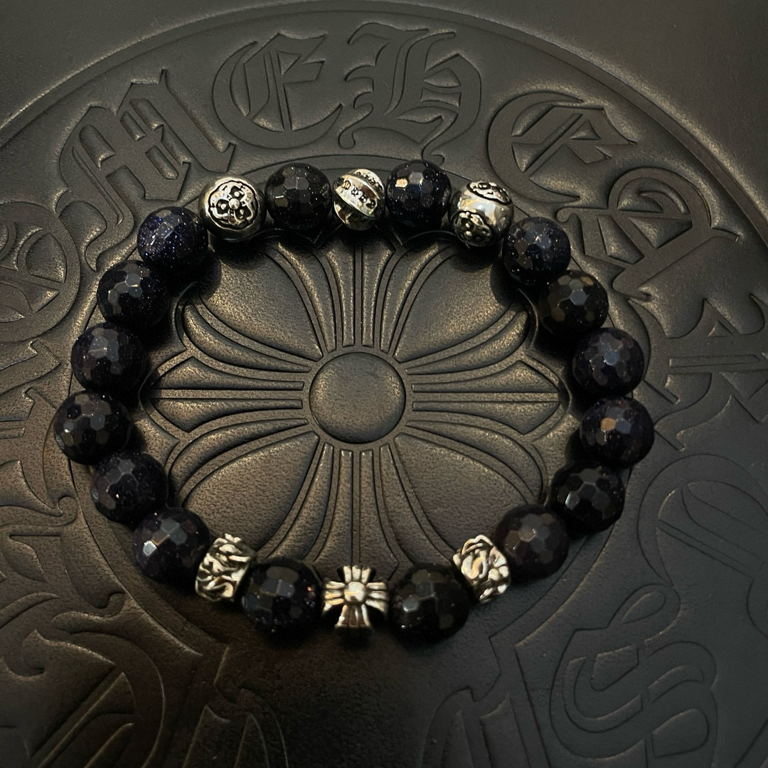 크롬하츠(Chrome Hearts) 멀티 장식 비즈 팔찌 악세사리