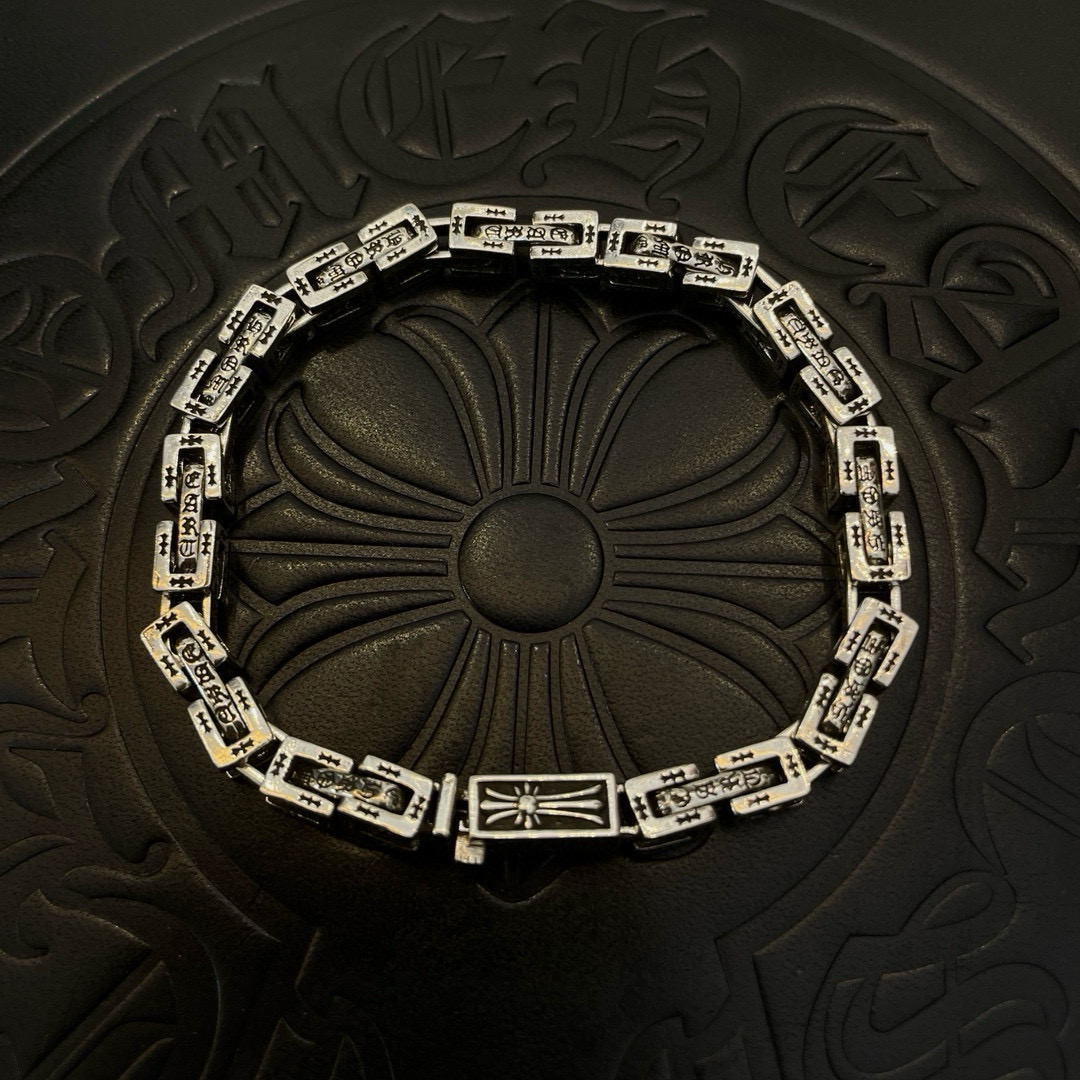 크롬하츠(Chrome Hearts) 멀티 장식 체인 팔찌 악세사리