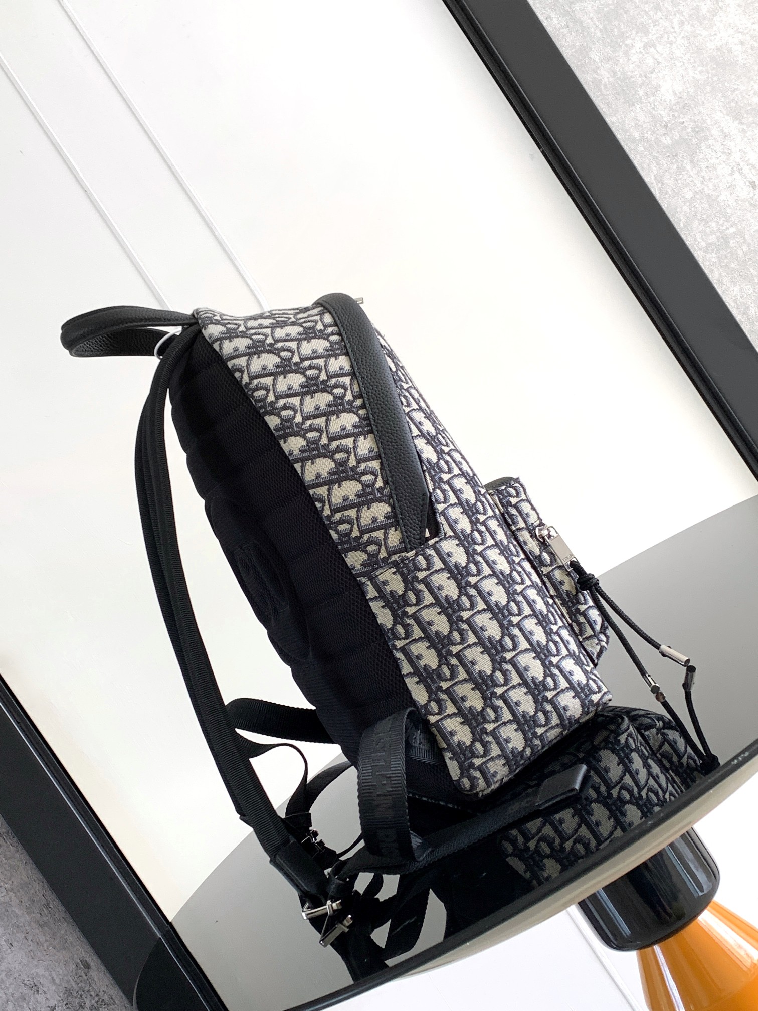 Dior CD 디올 라이더(Rider) 오블리크 백팩 - 베이지 & 블루 (스몰) 가방