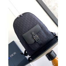 Dior CD 디올 새들(Saddle) 지퍼 백팩 - 블랙 오블리크 가방