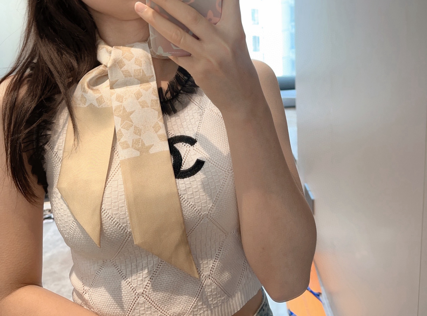 디올(DIOR) 스타 실크 트윌리 목도리 스카프