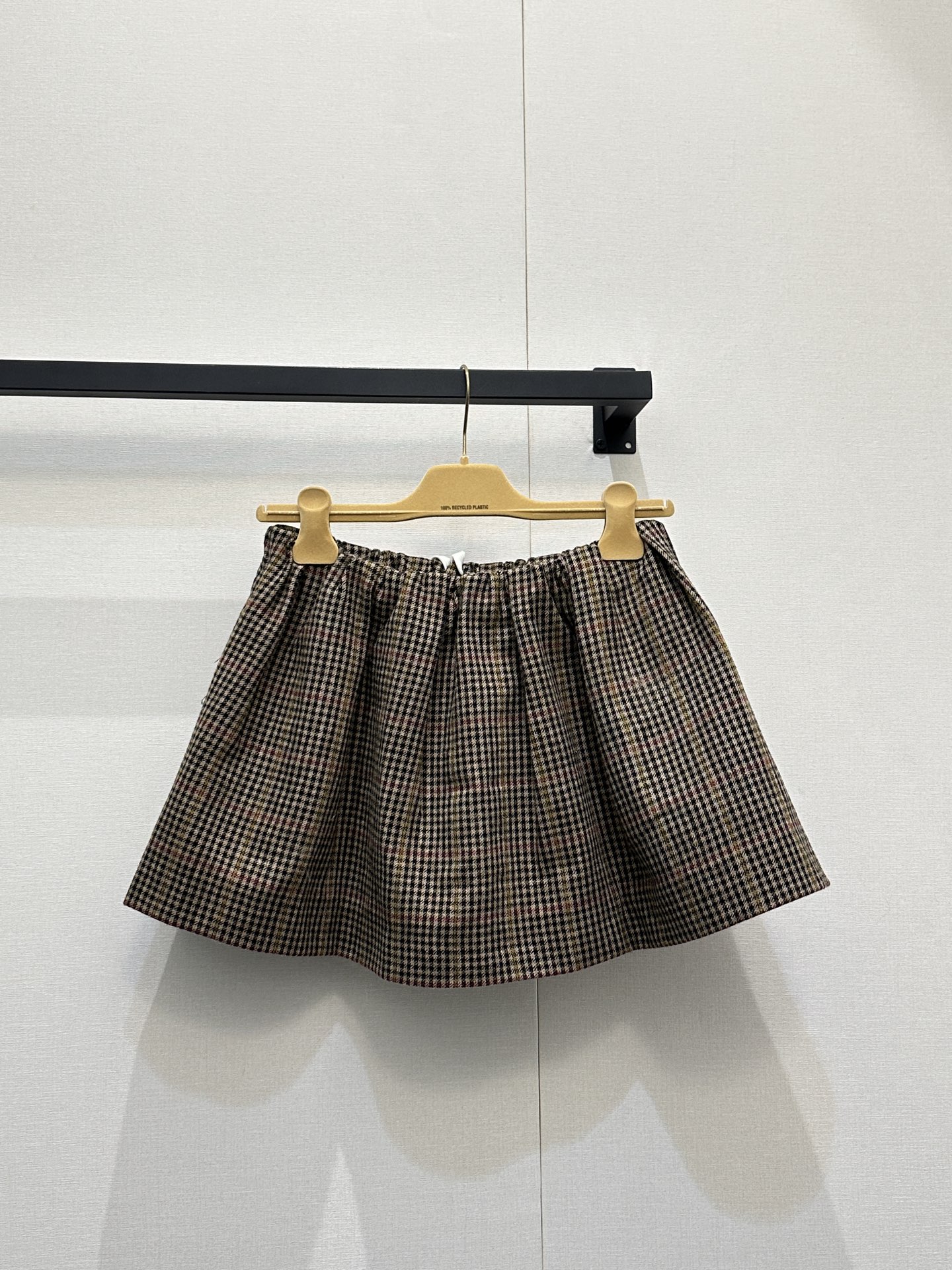 miumiu 미우미우 하운드투스 체크 울 스커트 치마 의류