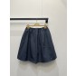 미우미우(MIU MIU) 네이비 하이웨스트 반스커트 의류