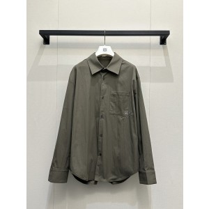 로에베(LOEWE) 로고 자수 배색 셔츠 의류