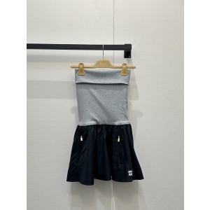 미우미우(MIU MIU) 니트 탑 플리츠 원피스 의류