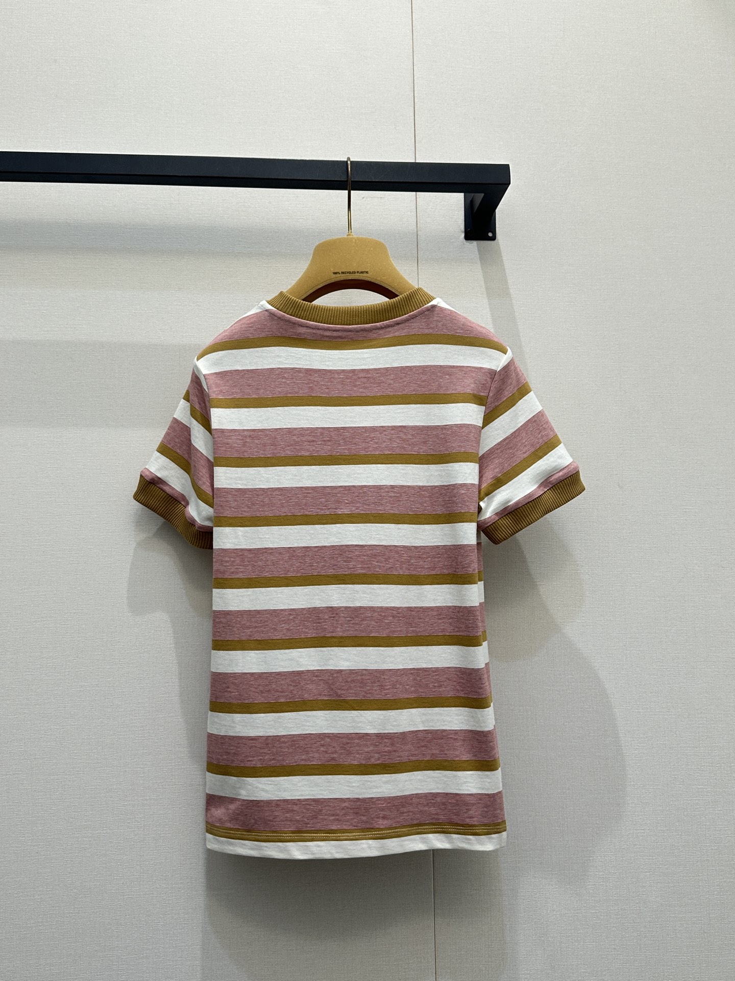 Prada 프라다 배색 스트라이프 립 반팔 티셔츠 의류