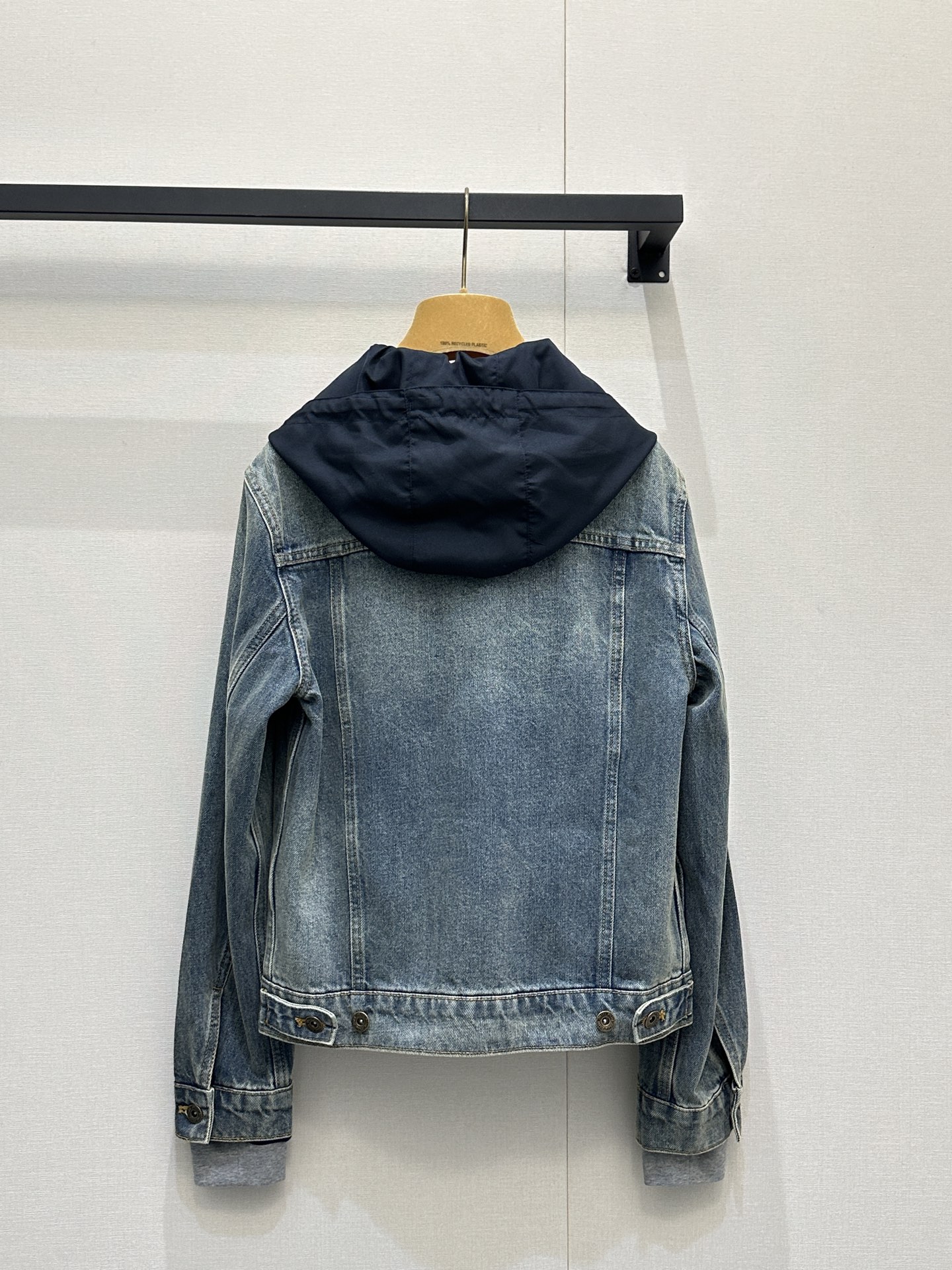 miumiu 미우미우 레이어드 크롭 후드 데님 자켓 재킷 의류