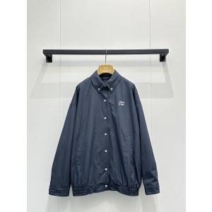 miumiu 미우미우 자수 로고 데님 셔츠 자켓 재킷 의류