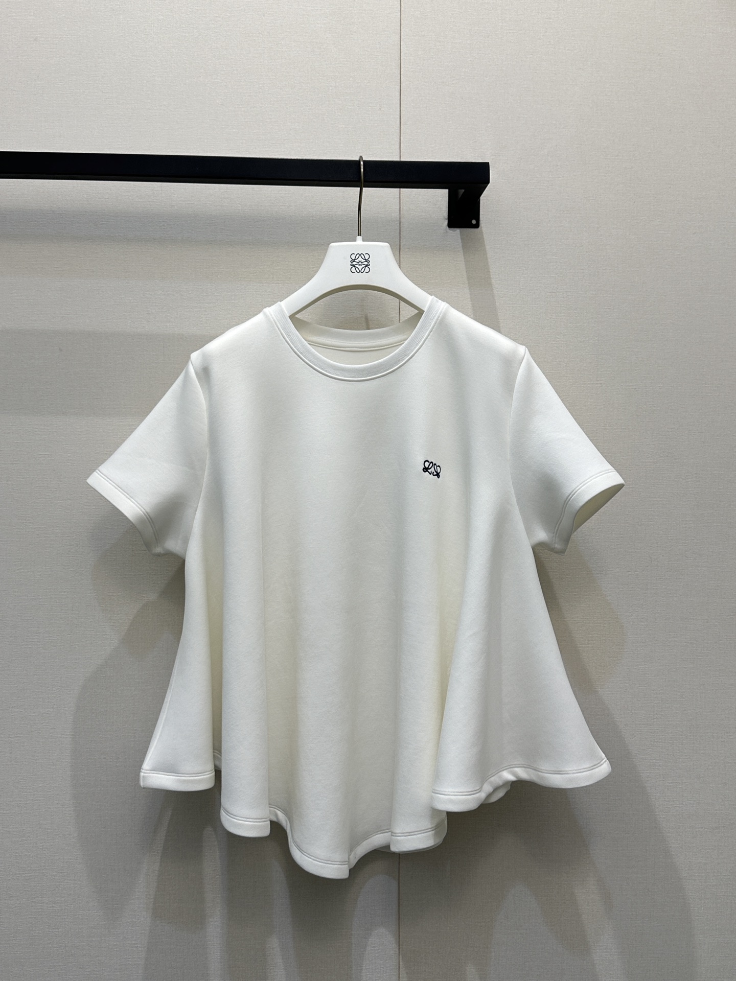 Loewe 로에베 레터링 자수 언밸런스 반팔 티셔츠 의류