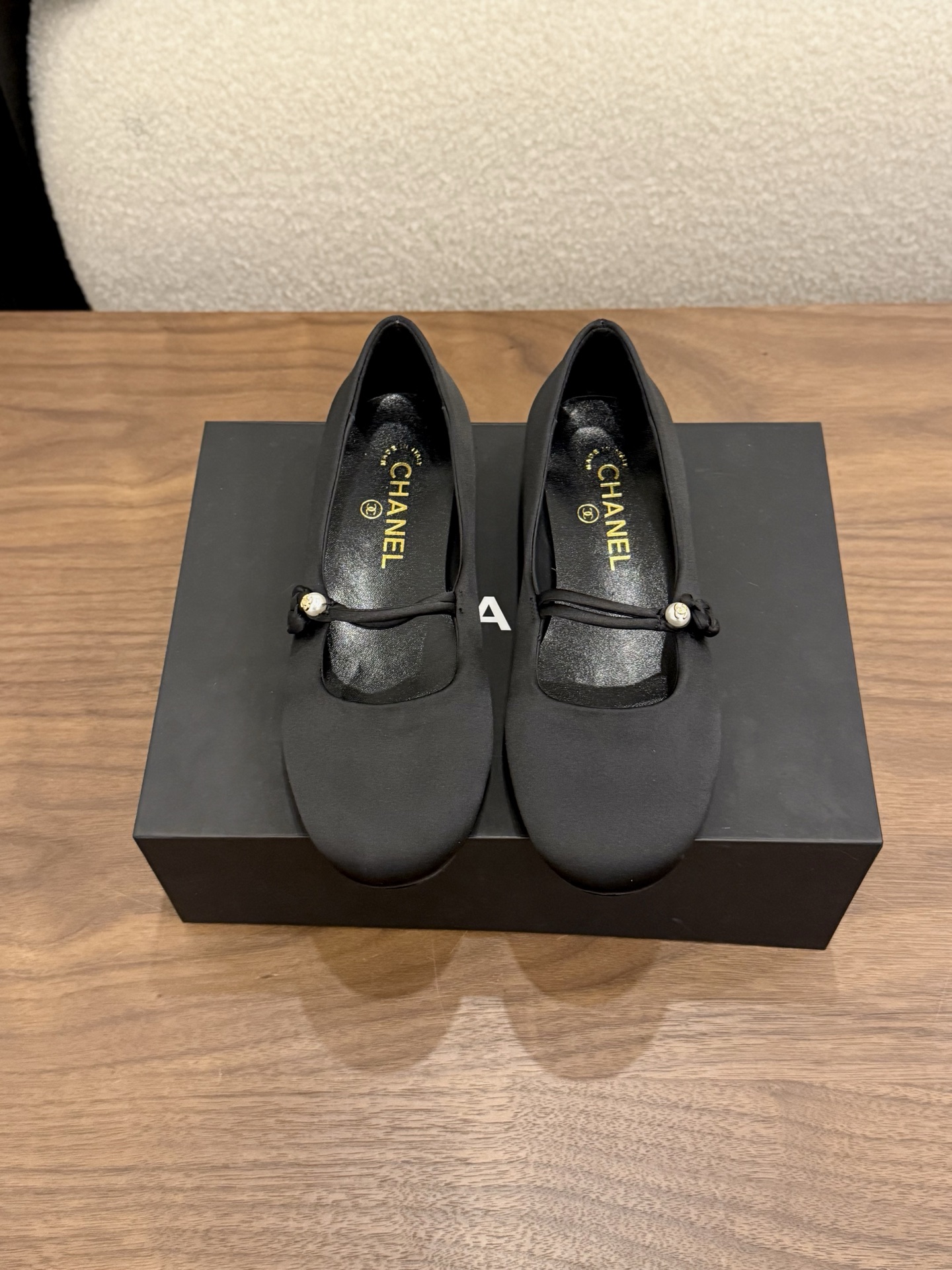 샤넬(CHANEL) 진주 마리제 플랫 슈즈 신발