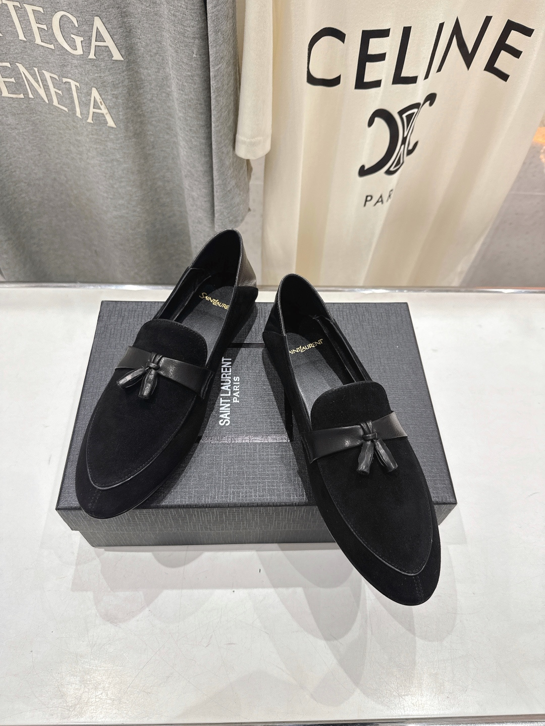 생로랑(SAINT LAURENT) 마리제 블로퍼 로퍼 신발