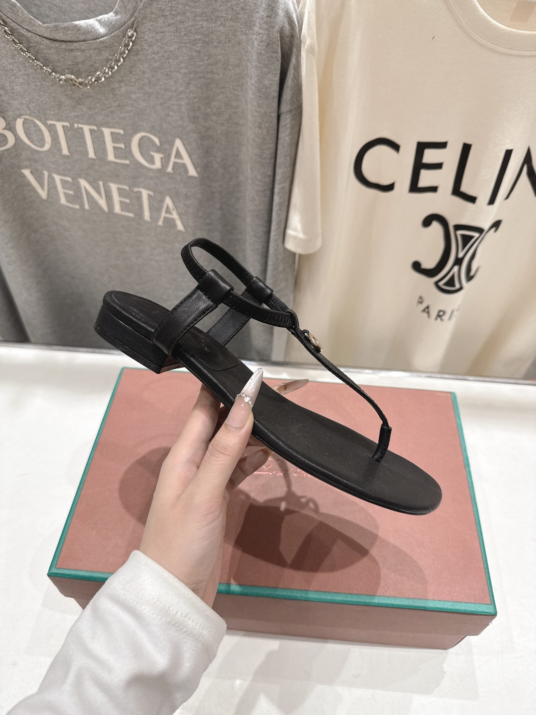 로로피아나(Loro Piana) 플랫 쪼리 샌들 신발