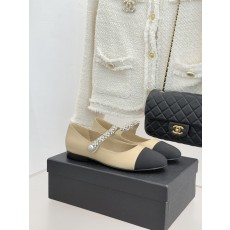 샤넬(CHANEL) 크리스탈 스트랩 플랫 슈즈 신발