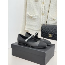 샤넬(CHANEL) 크리스탈 스트랩 플랫 슈즈 신발