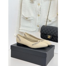 샤넬(CHANEL) 더블C 배색 플랫 슈즈 신발