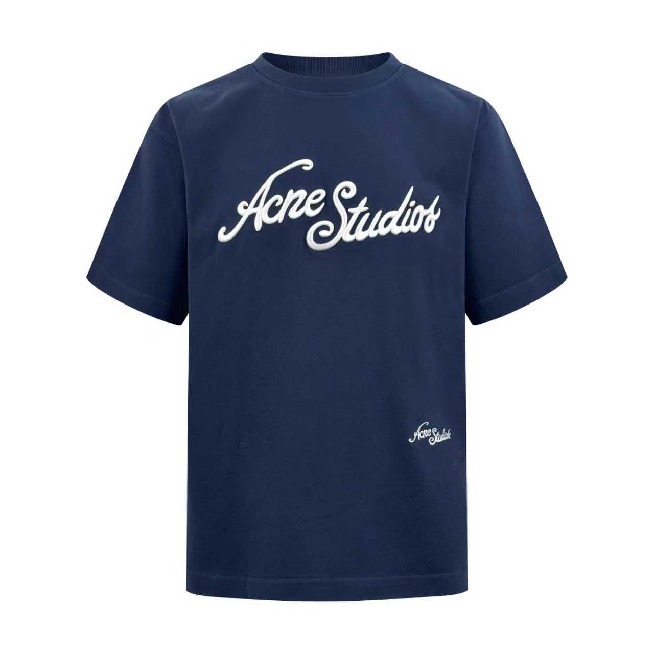 아크네 스튜디오(Acne Studios) 로고 자수 반팔 티셔츠 의류