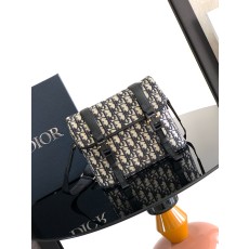 Dior CD 디올 히트 더 로드(Hit The Road) 플랩 메신저백 (베이지 & 블랙 오블리크) 크로스백 가방