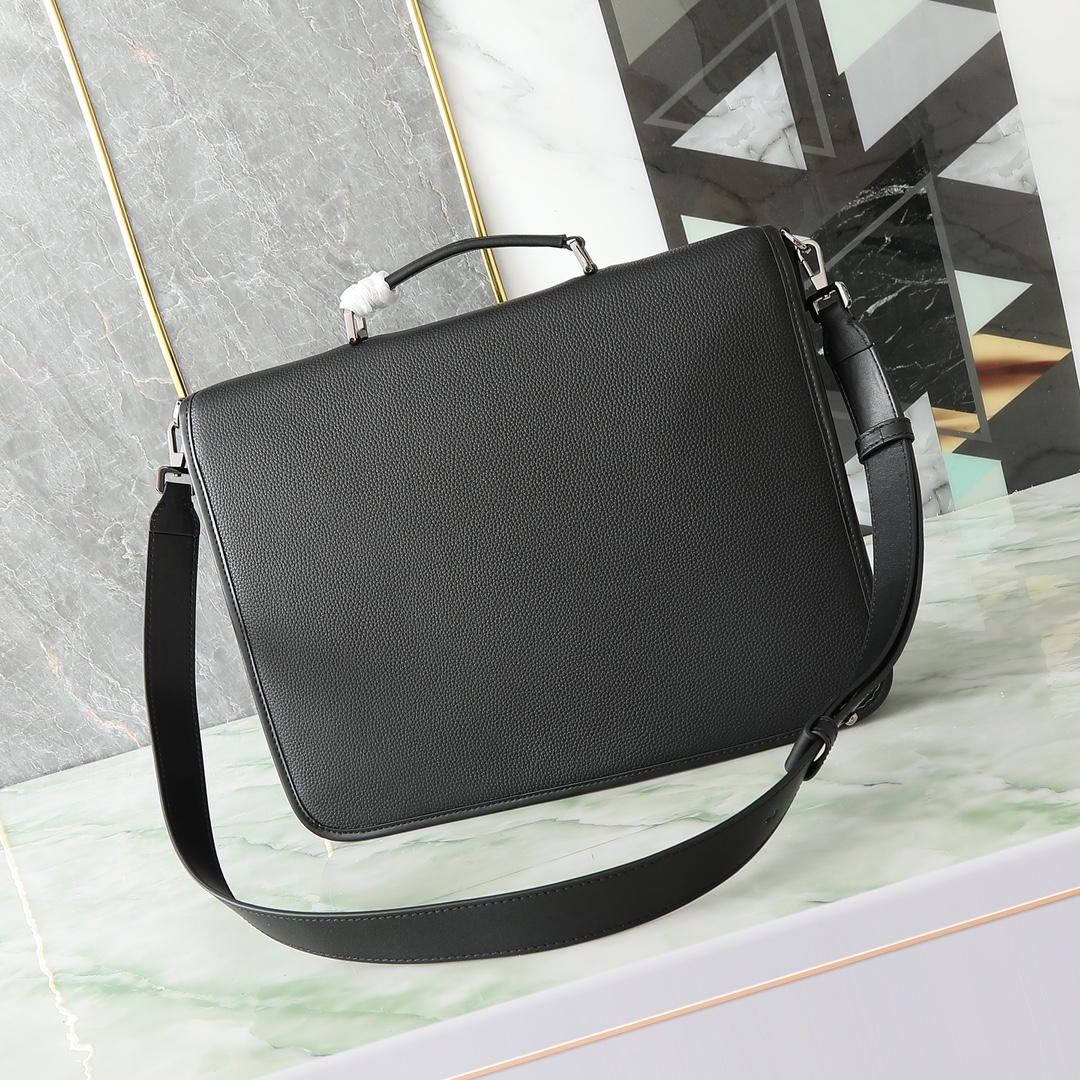 Dior CD 디올 갤롭(Gallop) 서류 가방 (블랙 그레인 송아지 가죽) 브리프케이스 가방