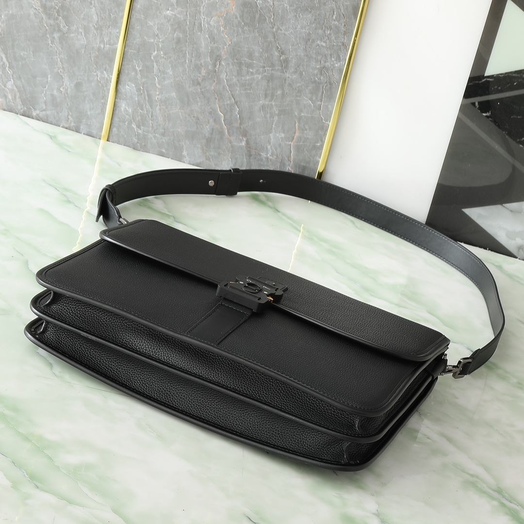 Dior CD 디올 갤롭(Gallop) 서류 가방 (블랙 그레인 송아지 가죽) 브리프케이스 가방