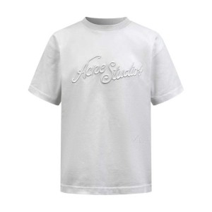 아크네 스튜디오(Acne Studios) 로고 자수 반팔 티셔츠 의류