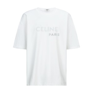 셀린느(CELINE) 더블 레이어 로고 프린트 반팔 티셔츠 의류