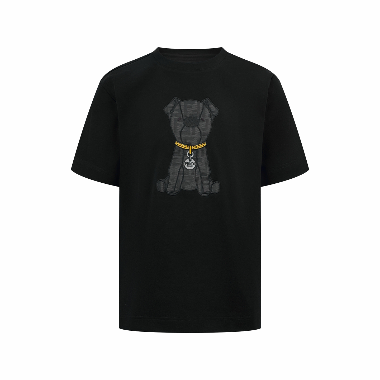 펜디(FENDI) 패턴 강아지 자수 반팔 티셔츠 의류