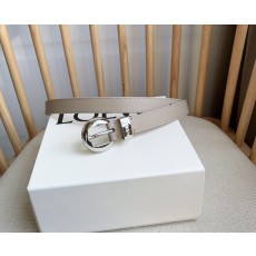로에베(LOEWE) 아나그램 페블 버클 슬림 가죽 벨트