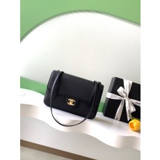 Chanel 샤넬 26P 프레피 코코(Preppy Coco) 플랩백 (캐비어) 숄더백 가방