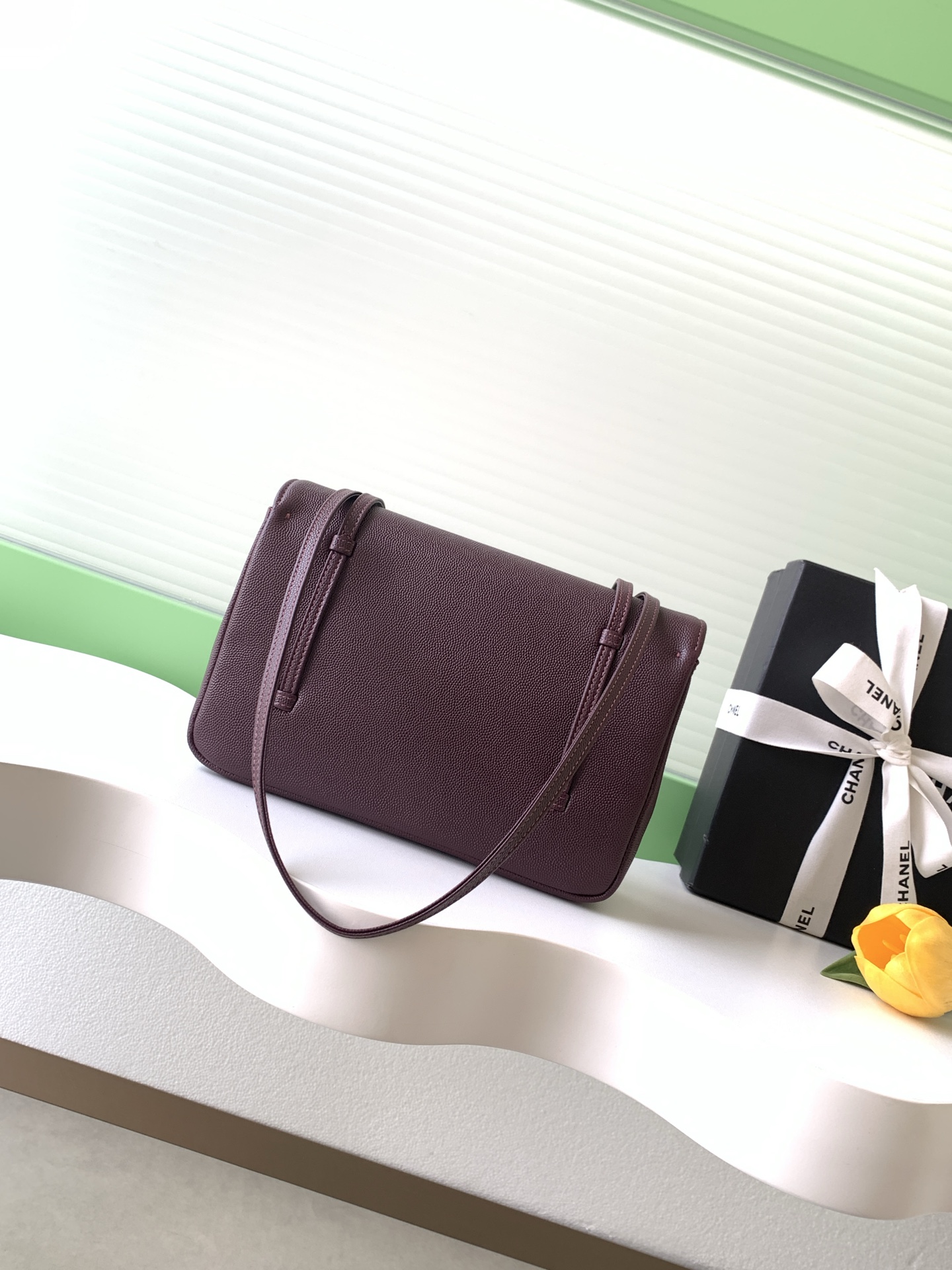 Chanel 샤넬 26P 프레피 코코(Preppy Coco) 플랩백 (캐비어) 숄더백 가방