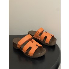 에르메스(HERMES) Chypre 우드솔 슬리퍼 신발