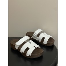 에르메스(HERMES) Chypre 우드솔 슬리퍼 신발