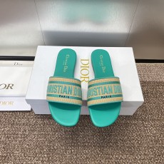 디올(DIOR) DWAY 자수 로고 슬리퍼 샌들 신발