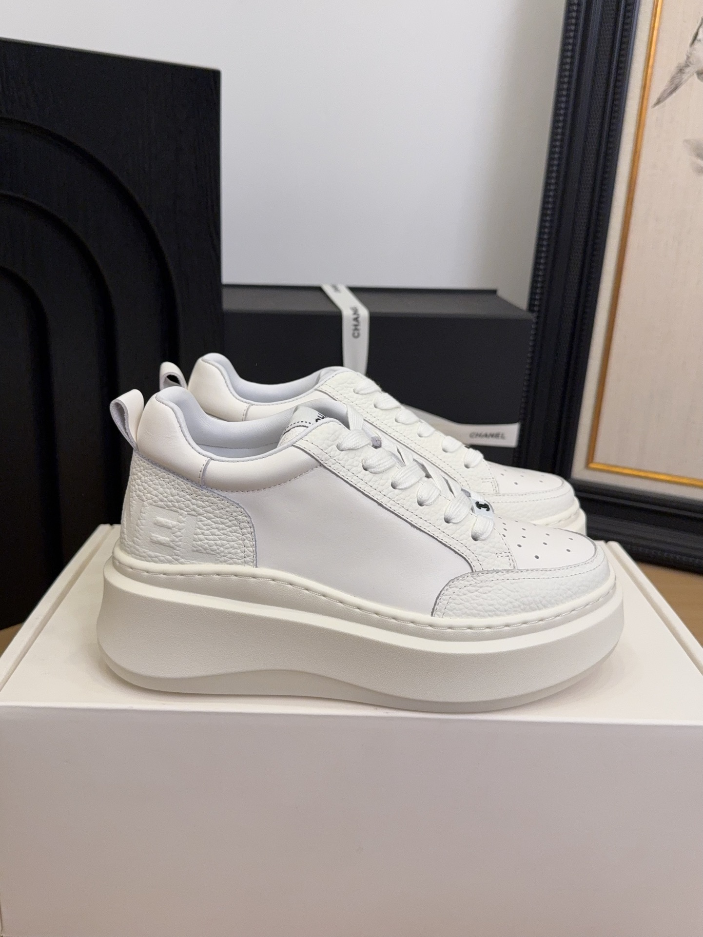 샤넬(CHANEL) 플랫폼 캐주얼 슈즈 신발