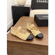 샤넬(CHANEL) 메쉬 메리제인 플랫 슈즈 신발