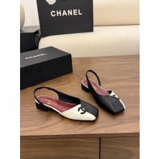 샤넬(CHANEL) 투톤 사각코 슬링백 샌들 신발